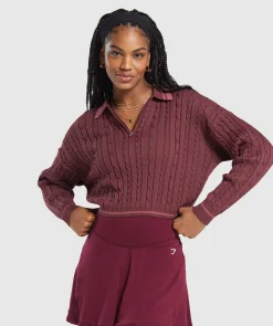 DAMES Gymshark Hoodies & Truien*Rest Day Cable Knit Pullover