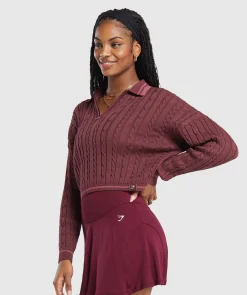 DAMES Gymshark Hoodies & Truien*Rest Day Cable Knit Pullover