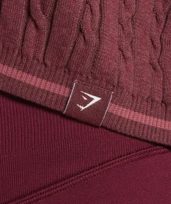 DAMES Gymshark Hoodies & Truien*Rest Day Cable Knit Pullover