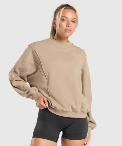 DAMES Gymshark Hoodies & Truien*Rest Day Cotton Contour Pullover
