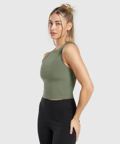 DAMES Gymshark Croptops|Tanktops*Rest Day Cotton Contour Tank