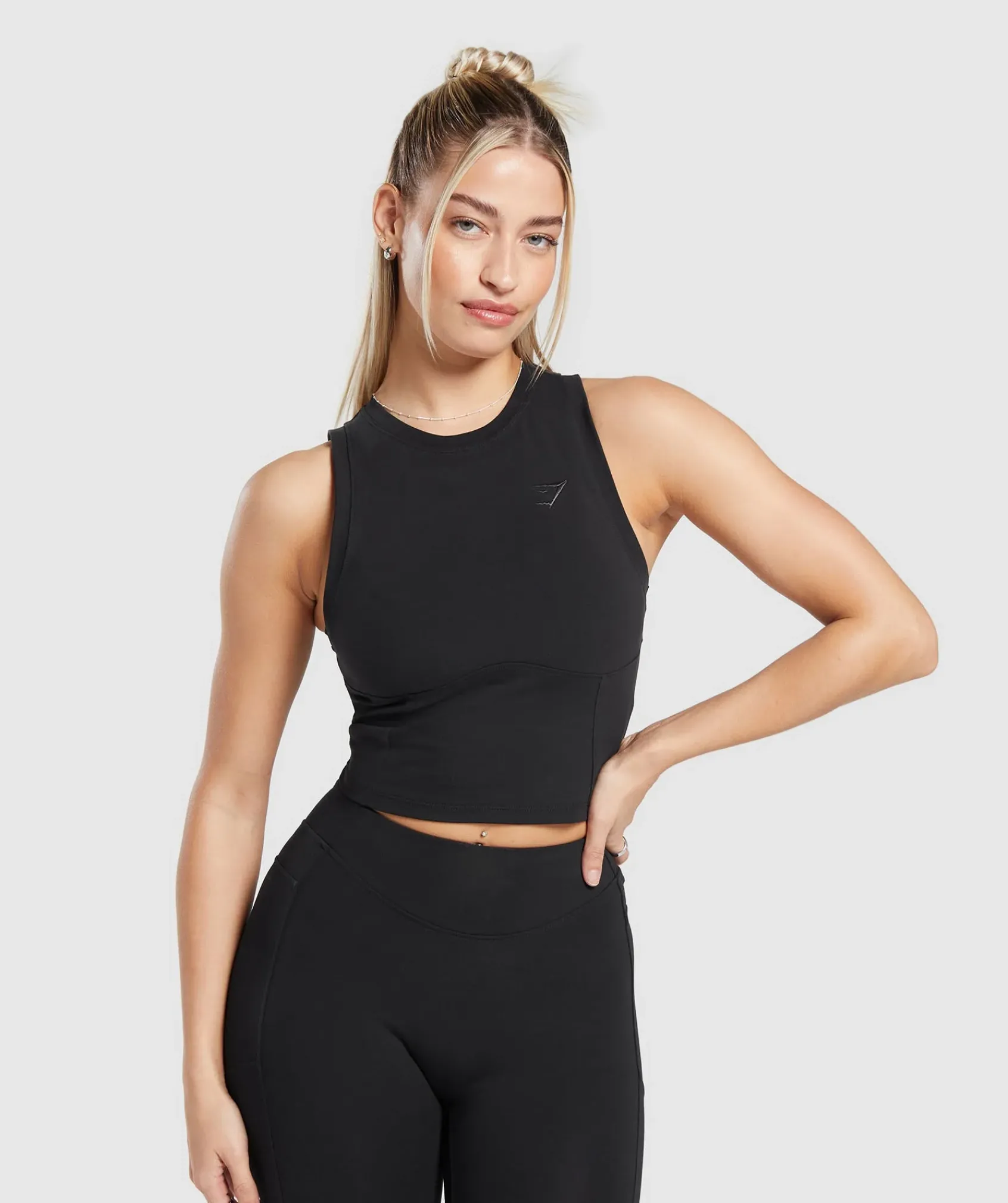 DAMES Gymshark Croptops|Tanktops*Rest Day Cotton Contour Tank