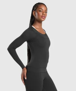 DAMES Gymshark T-shirts*Rest Day Luxe Long Sleeve Top