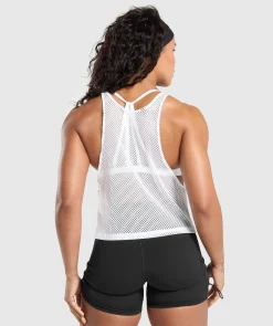 DAMES Gymshark Tanktops*Rest Day Mesh Midi Tank