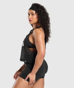 DAMES Gymshark Tanktops*Rest Day Mesh Midi Tank