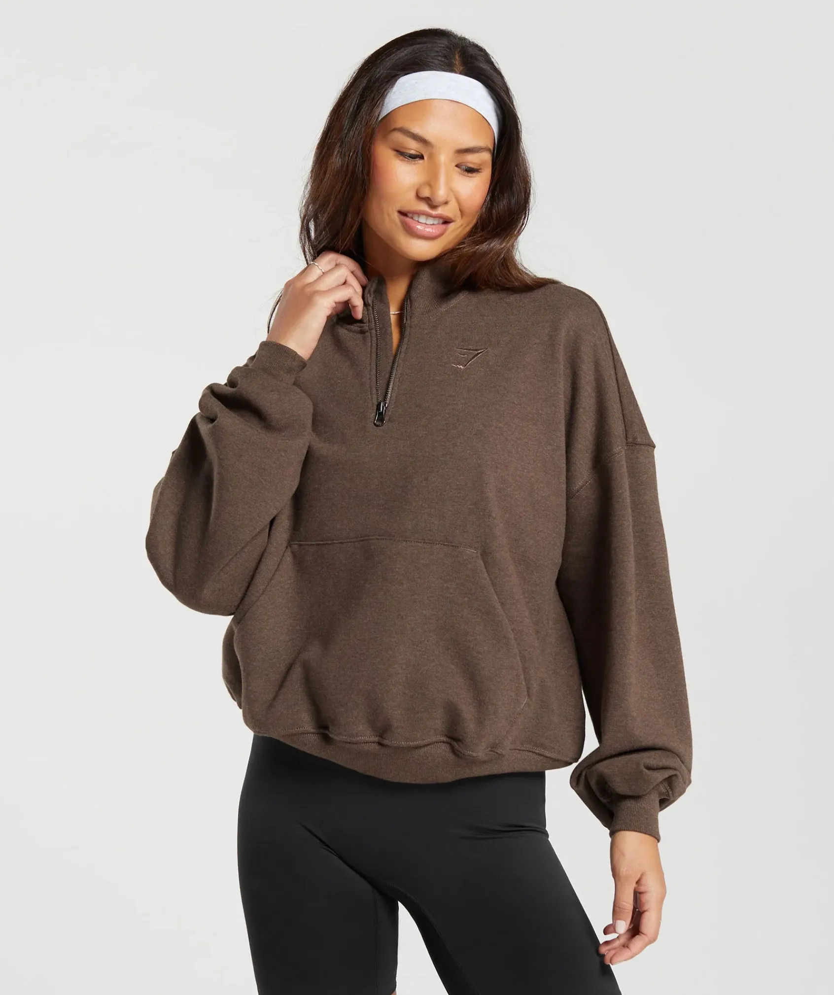DAMES Gymshark Hoodies & Truien*Rest Day Sweats 1/2 Zip Pullover
