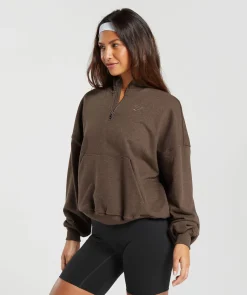 DAMES Gymshark Hoodies & Truien*Rest Day Sweats 1/2 Zip Pullover