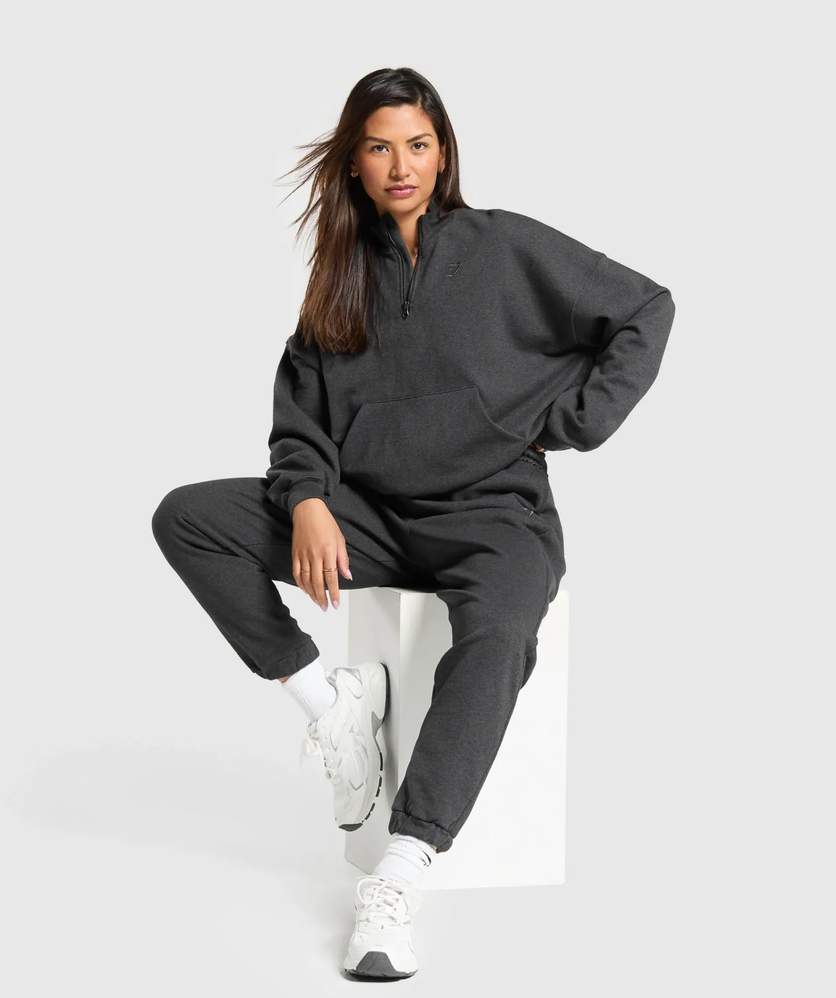DAMES Gymshark Bedekkende Sportkleding|Sportjacks*Rest Day Sweats 1/2 Zip Pullover
