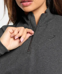 DAMES Gymshark Bedekkende Sportkleding|Sportjacks*Rest Day Sweats 1/2 Zip Pullover