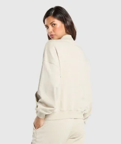 DAMES Gymshark Bedekkende Sportkleding|Sportjacks*Rest Day Sweats 1/2 Zip Pullover