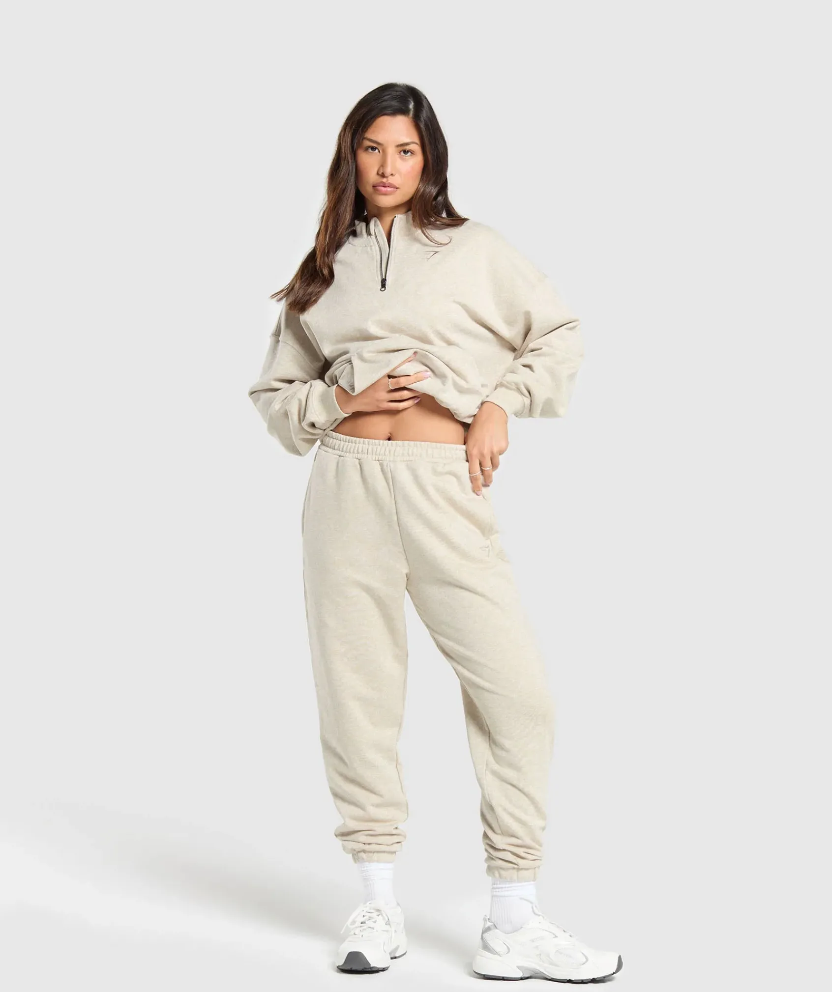 DAMES Gymshark Bedekkende Sportkleding|Sportjacks*Rest Day Sweats 1/2 Zip Pullover