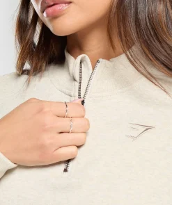 DAMES Gymshark Bedekkende Sportkleding|Sportjacks*Rest Day Sweats 1/2 Zip Pullover