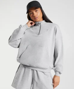 DAMES Gymshark Sportjacks|Hoodies & Truien*Rest Day Sweats 1/2 Zip Pullover