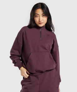 DAMES Gymshark Bedekkende Sportkleding|Sportjacks*Rest Day Sweats 1/2 Zip Pullover