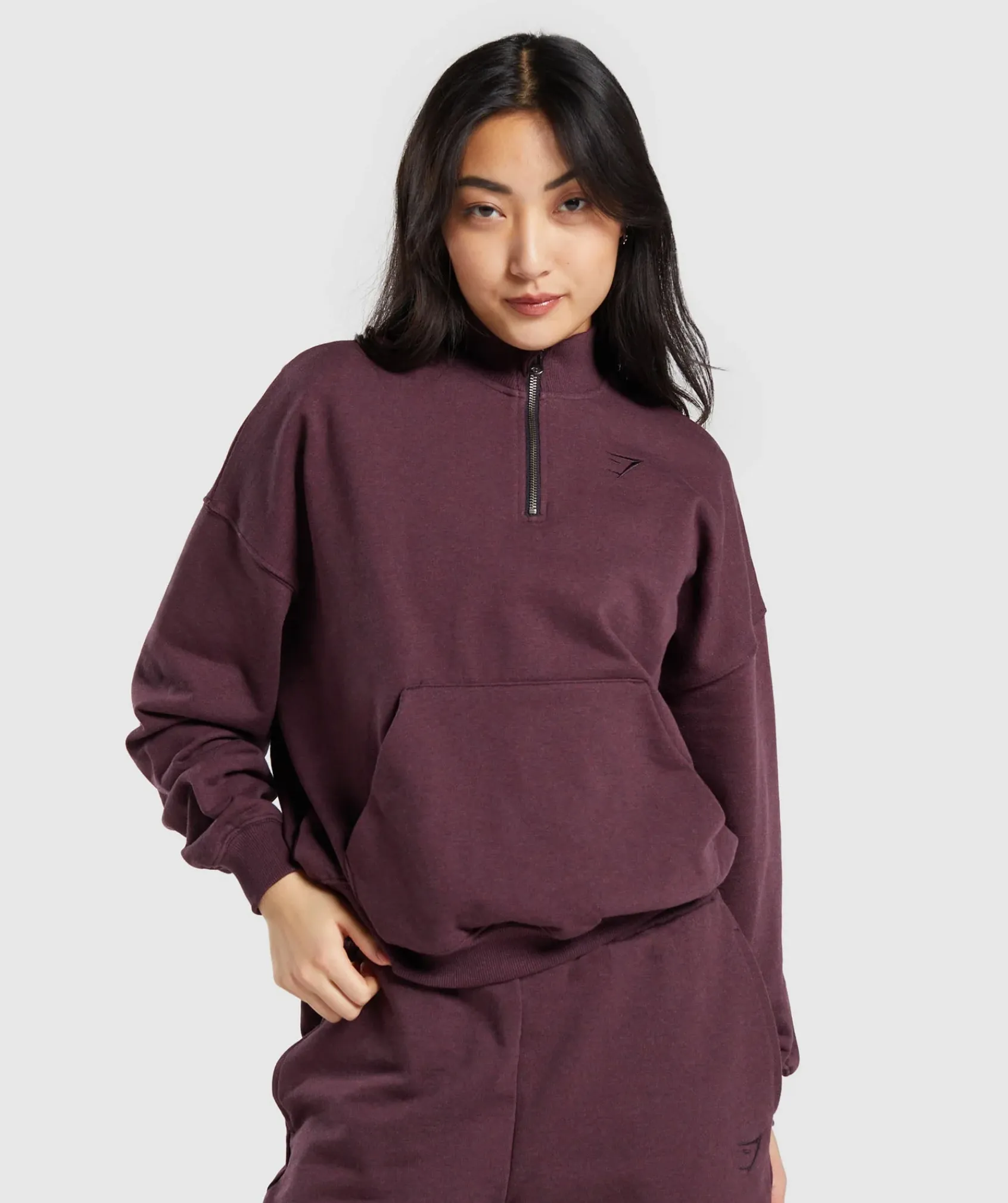 DAMES Gymshark Bedekkende Sportkleding|Sportjacks*Rest Day Sweats 1/2 Zip Pullover