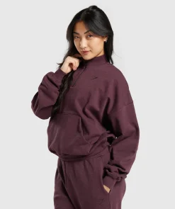 DAMES Gymshark Bedekkende Sportkleding|Sportjacks*Rest Day Sweats 1/2 Zip Pullover