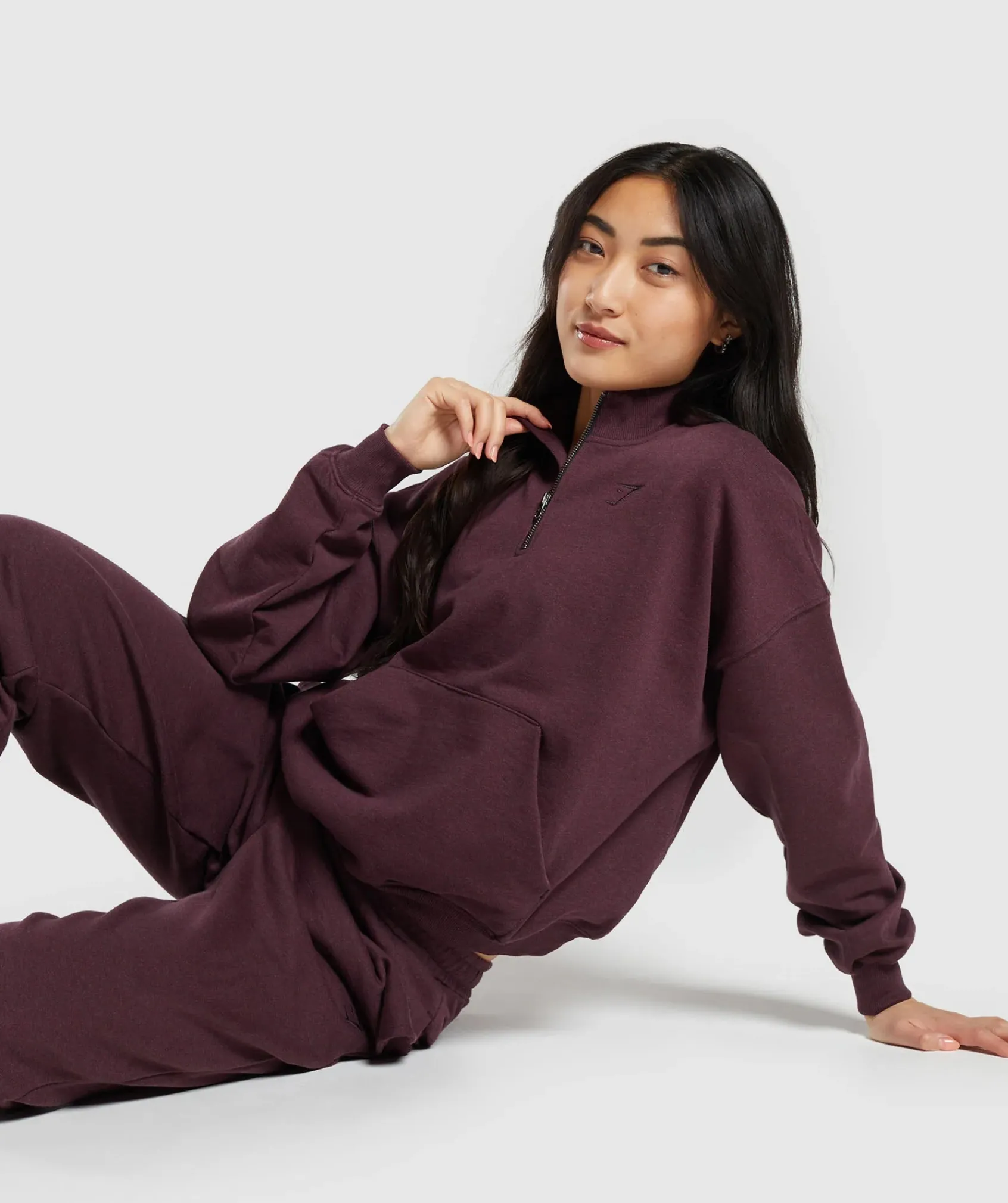 DAMES Gymshark Bedekkende Sportkleding|Sportjacks*Rest Day Sweats 1/2 Zip Pullover