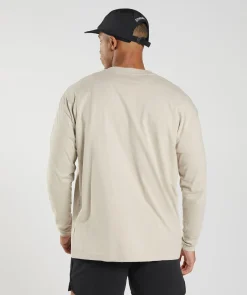Heren Gymshark T-shirts*Rest Day Sweats Long Sleeve T-Shirt