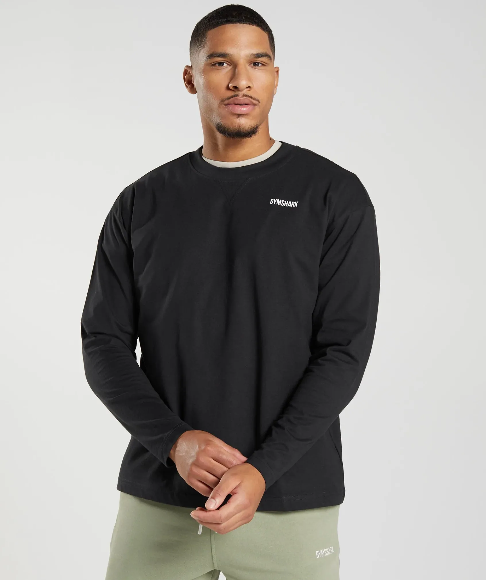 Heren Gymshark T-shirts*Rest Day Sweats Long Sleeve T-Shirt