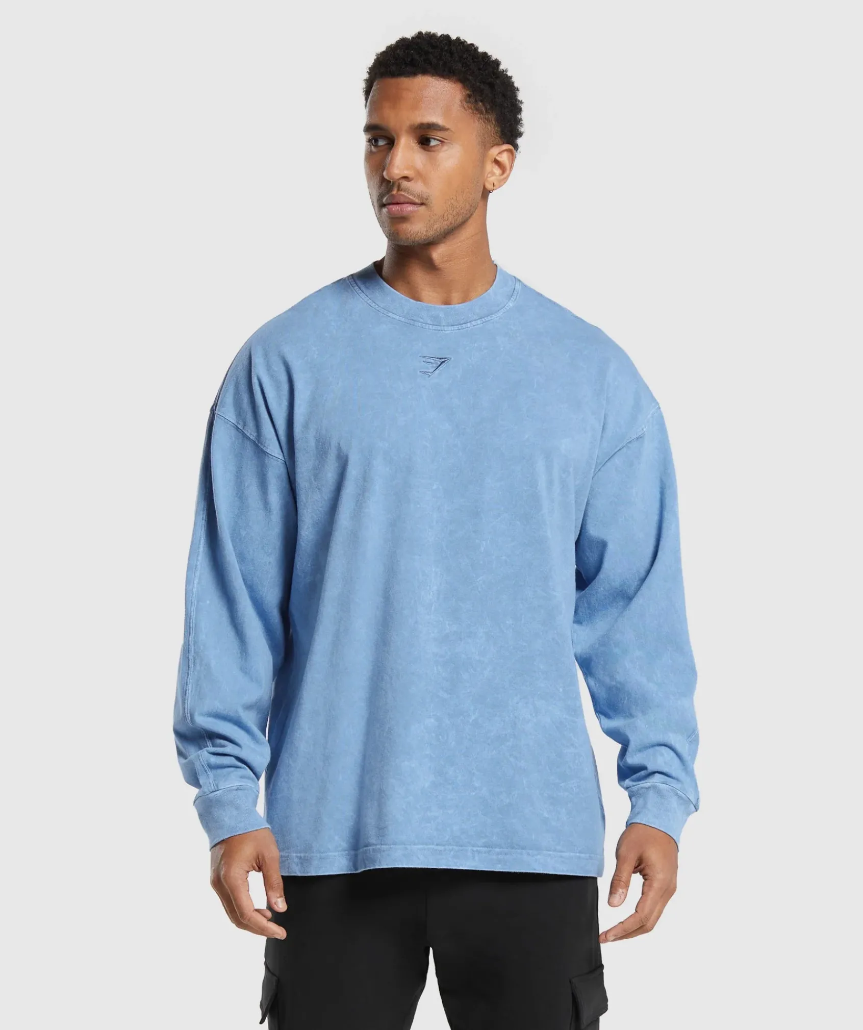 Heren Gymshark T-shirts*Rest Day Washed Long Sleeve T-Shirt