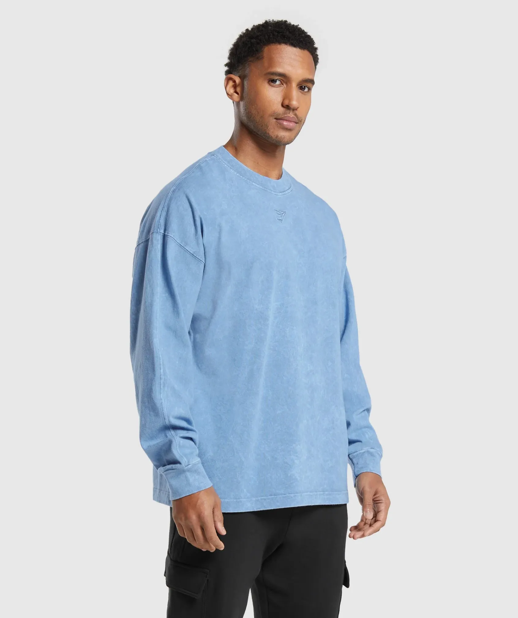 Heren Gymshark T-shirts*Rest Day Washed Long Sleeve T-Shirt