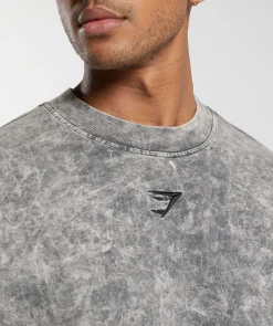 Heren Gymshark T-shirts*Rest Day Washed Long Sleeve T-Shirt