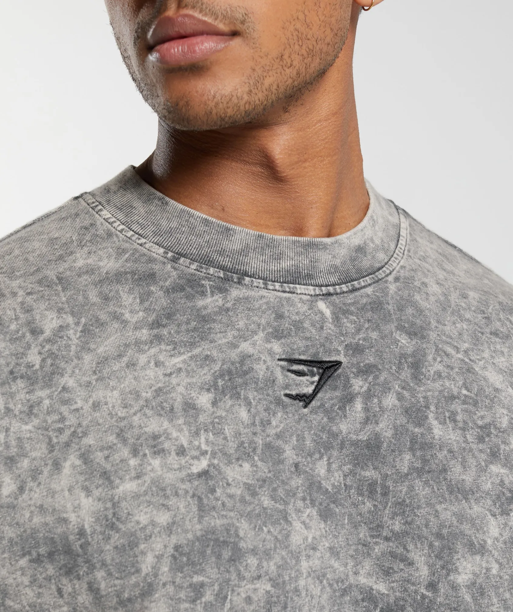 Heren Gymshark T-shirts*Rest Day Washed Long Sleeve T-Shirt