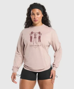 DAMES Gymshark Bedekkende Sportkleding|T-shirts*Retro Lifting Long Sleeve T-Shirt