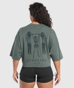 DAMES Gymshark Bedekkende Sportkleding|T-shirts*Retro Lifting Oversized T-Shirt