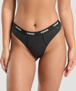 DAMES Gymshark Ondergoed|Dames Ondergoed*Rib High Rise Thong