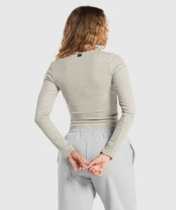 DAMES Gymshark Ondergoed|Dames Ondergoed*Rib Long Sleeve Top
