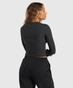 DAMES Gymshark Ondergoed|Dames Ondergoed*Rib Long Sleeve Top