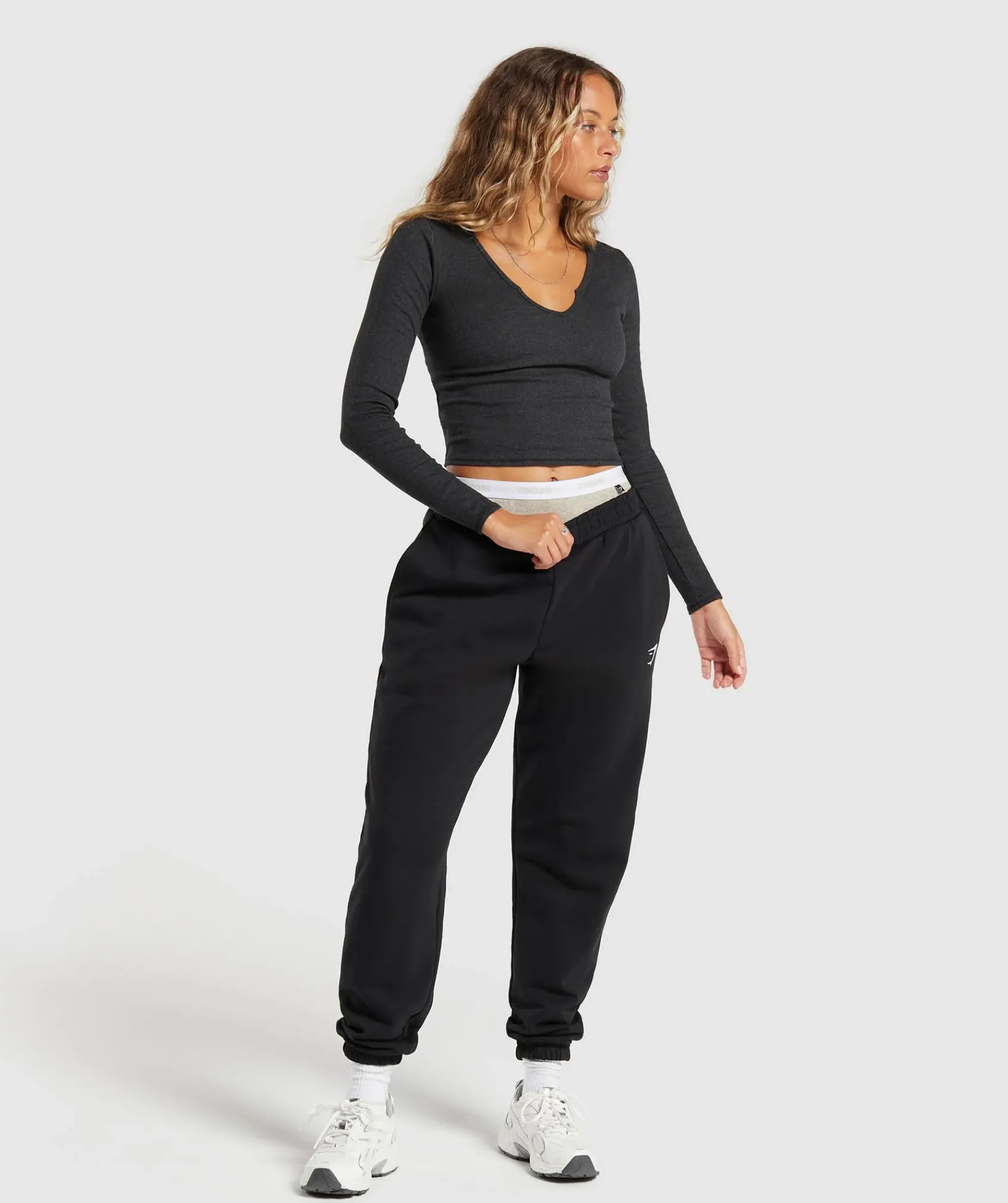 DAMES Gymshark Ondergoed|Dames Ondergoed*Rib Long Sleeve Top