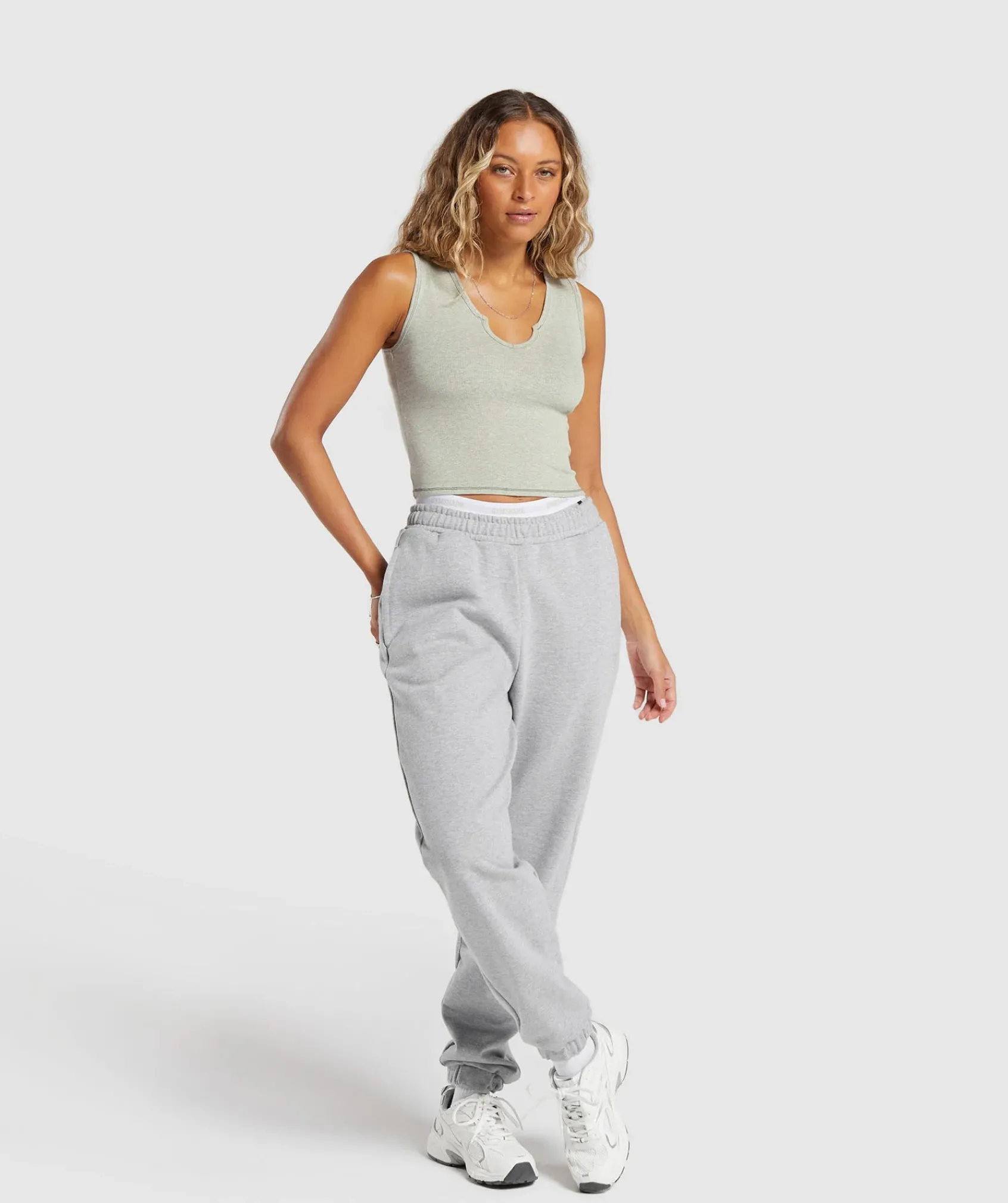 DAMES Gymshark Croptops|T-shirts*Rib Tank