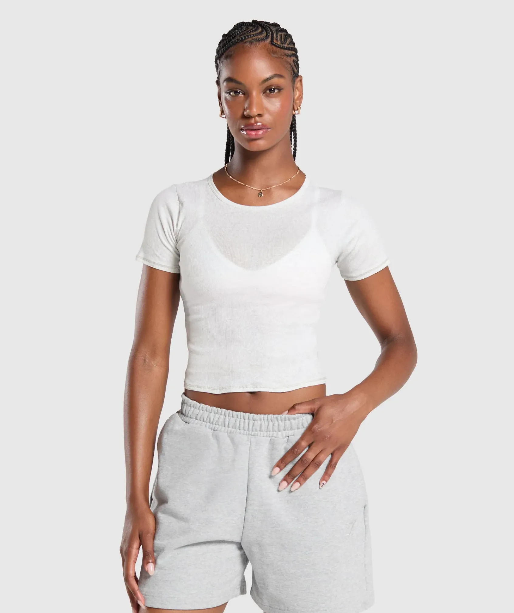 DAMES Gymshark T-shirts*Rib T-Shirt