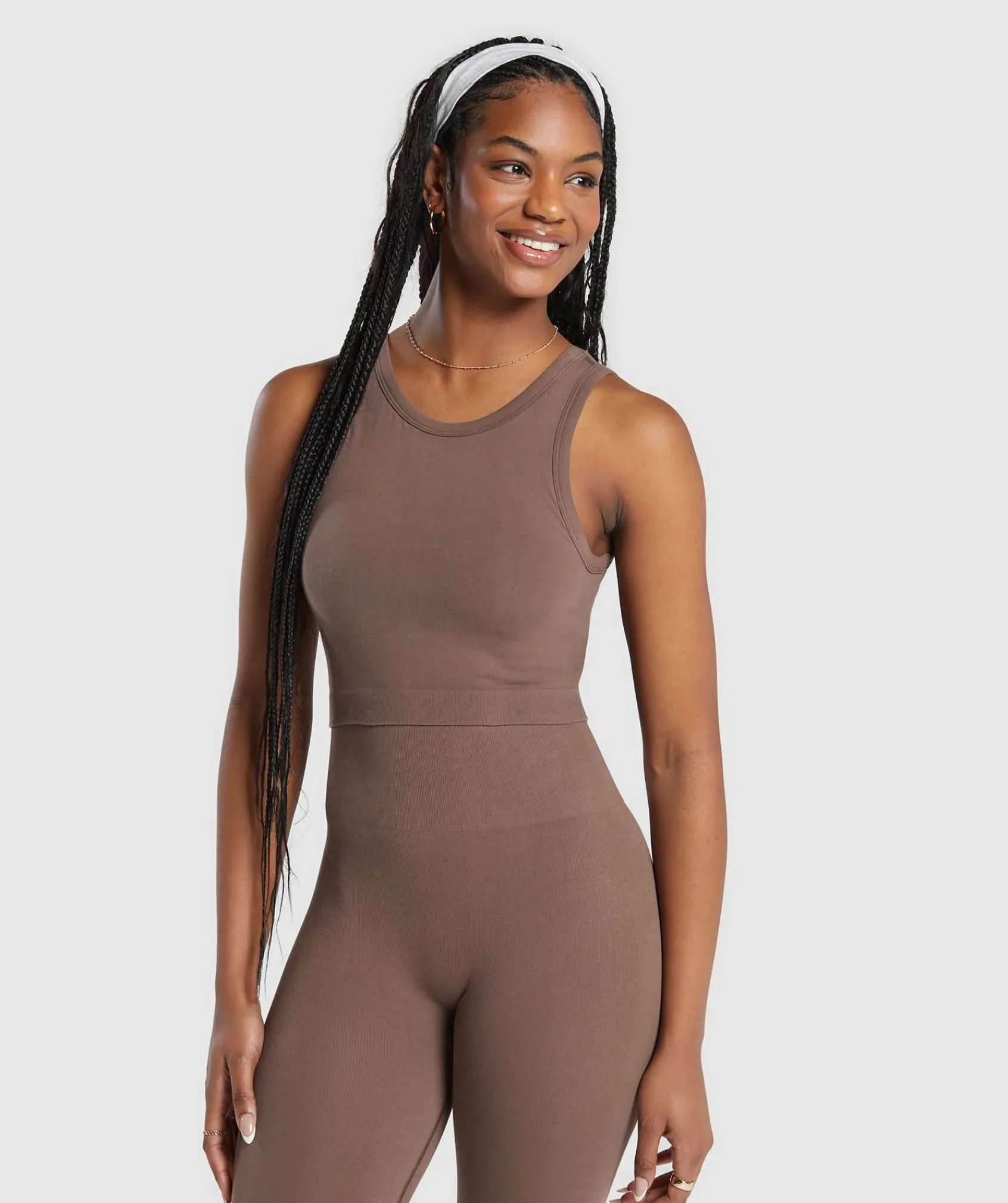 DAMES Gymshark Croptops|T-shirts*Ribbed Cotton Seamless Body Fit Tank