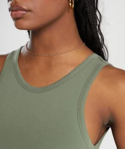 DAMES Gymshark Croptops|T-shirts*Ribbed Cotton Seamless Body Fit Tank