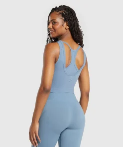 DAMES Gymshark Croptops|T-shirts*Ribbed Cotton Seamless Body Fit Tank