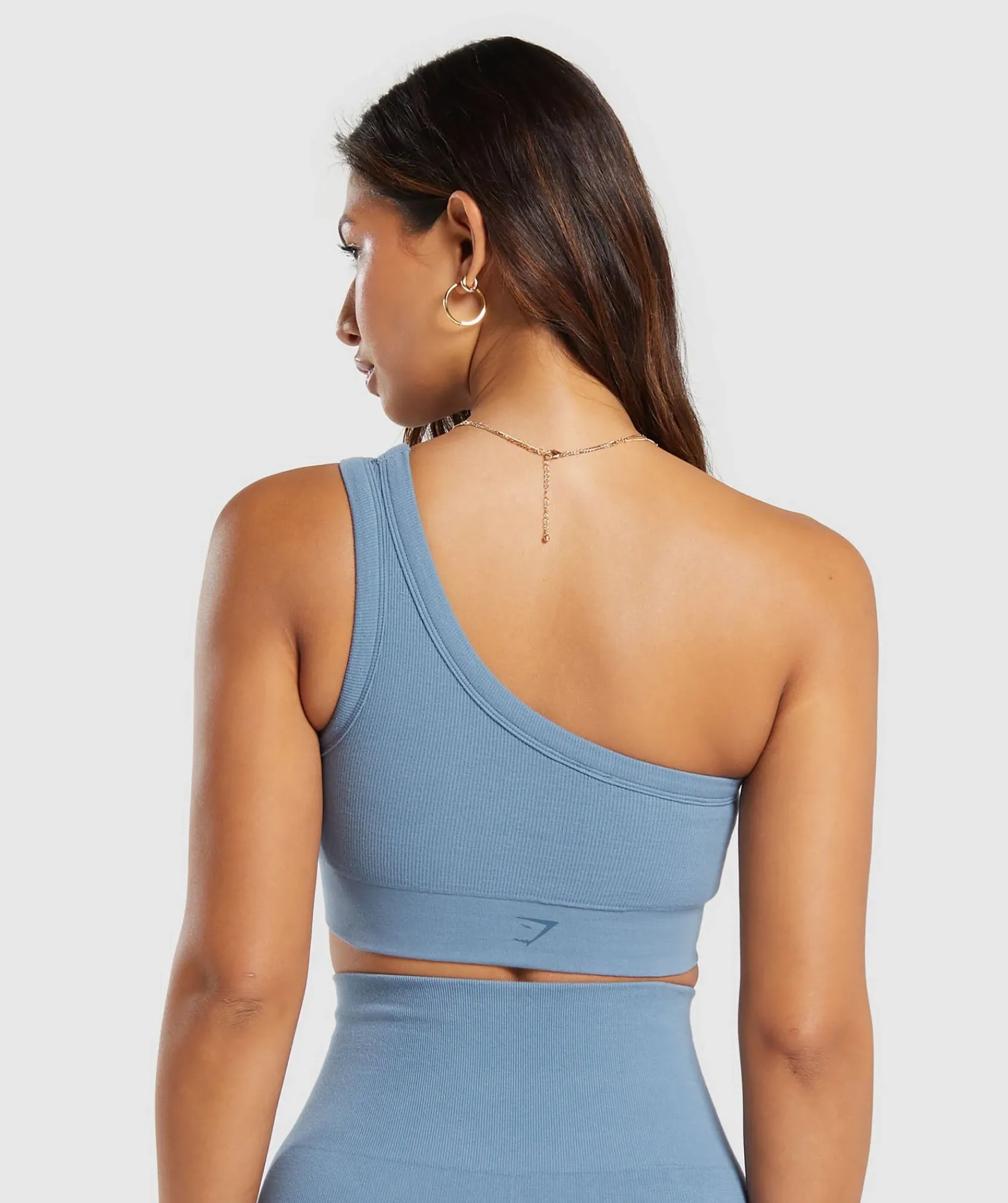 DAMES Gymshark Sport-bh's*Ribbed Cotton Seamless One Shoulder Bra