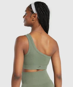 DAMES Gymshark Sport-bh's*Ribbed Cotton Seamless One Shoulder  Bra