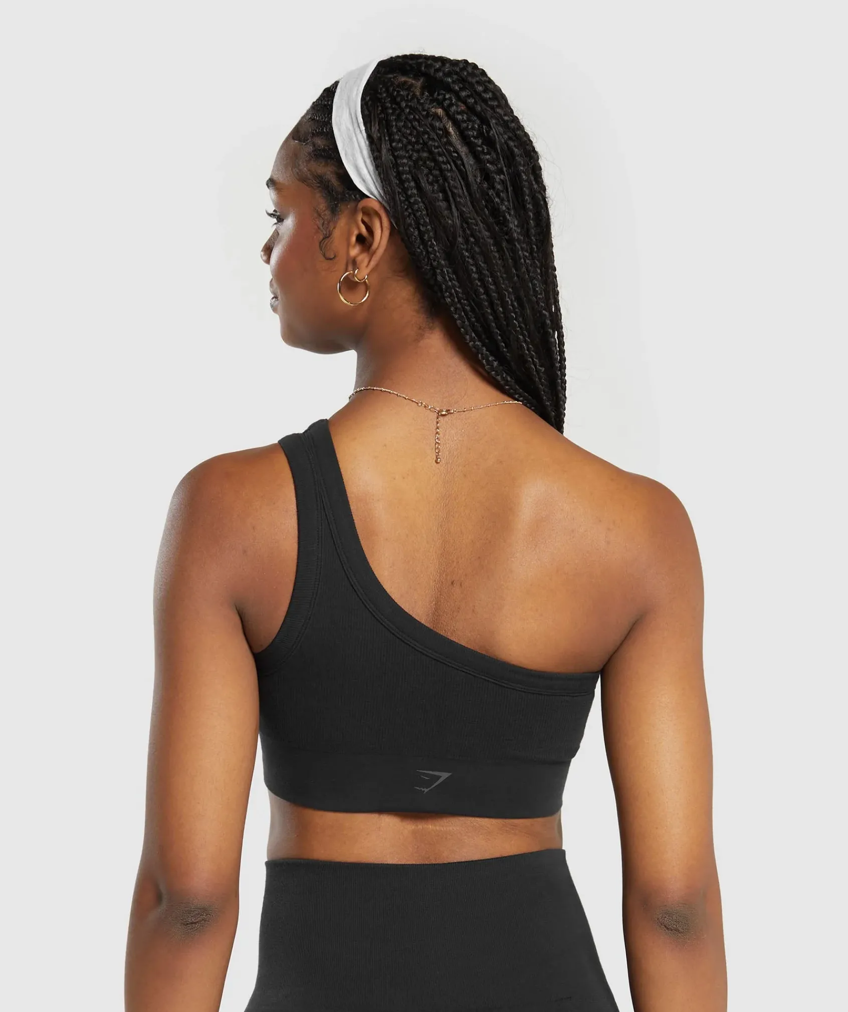 DAMES Gymshark Sport-bh's*Ribbed Cotton Seamless One Shoulder Bra