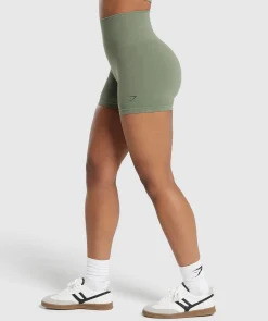 DAMES Gymshark Shorts*Ribbed Cotton Seamless Shorts