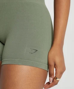 DAMES Gymshark Shorts*Ribbed Cotton Seamless Shorts