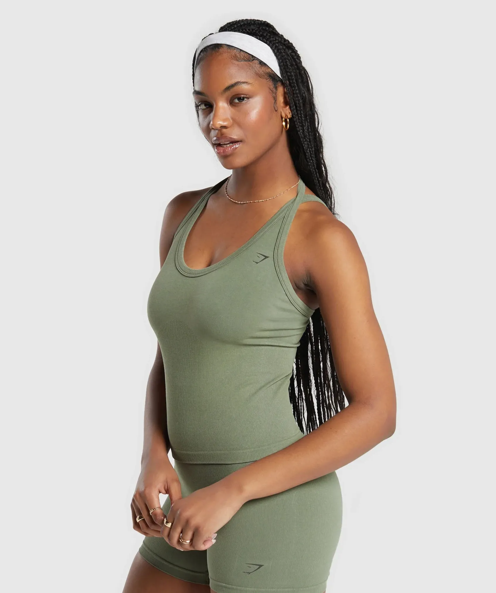 DAMES Gymshark Tanktops|T-shirts*Ribbed Cotton Seamless Tank