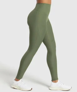 DAMES Gymshark Leggings|Hoog Getailleerd*Ribbed Legging