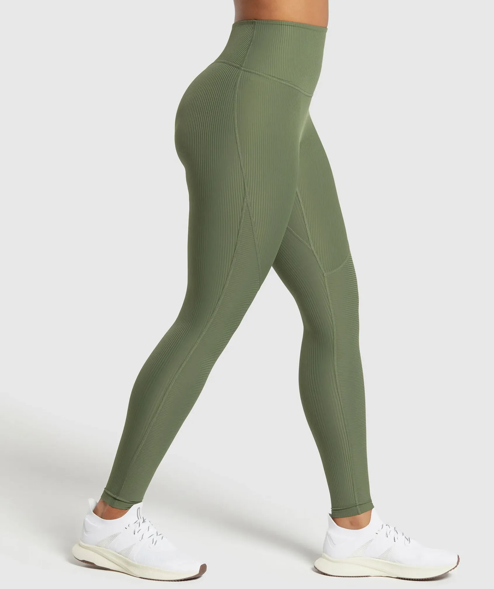 DAMES Gymshark Leggings|Hoog Getailleerd*Ribbed Legging