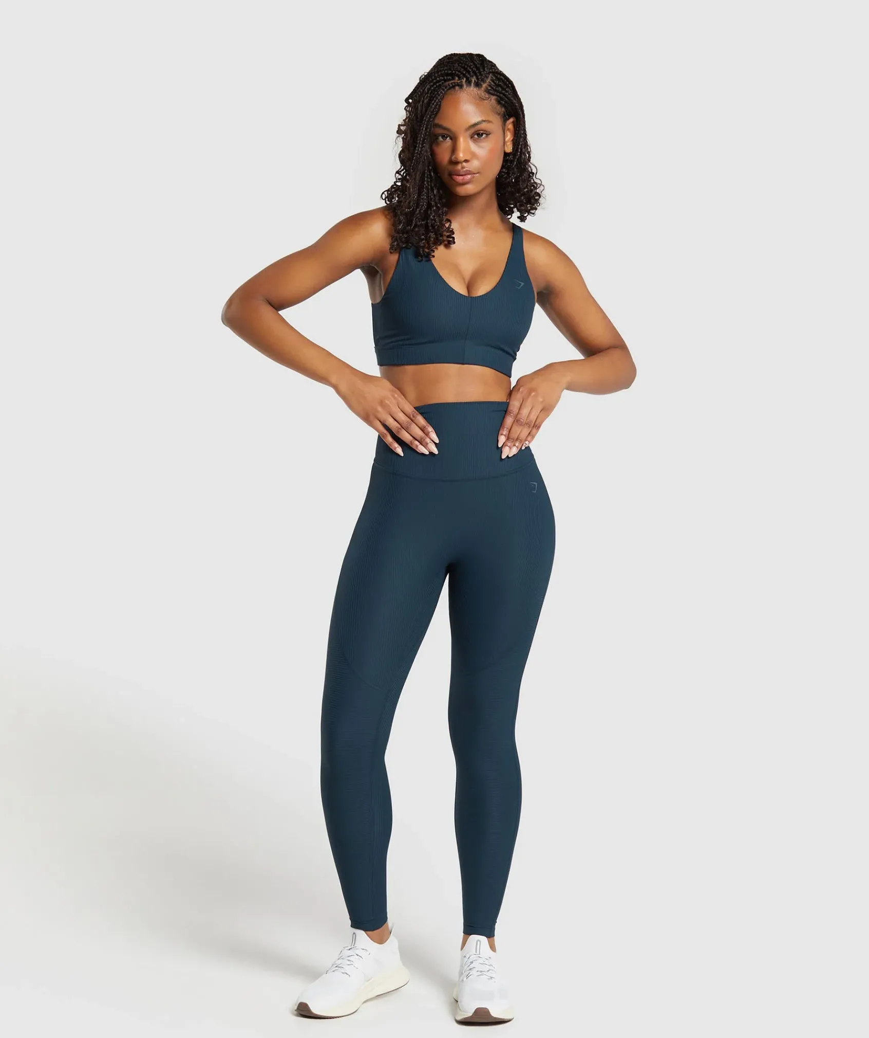 DAMES Gymshark Leggings|Hoog Getailleerd*Ribbed Legging