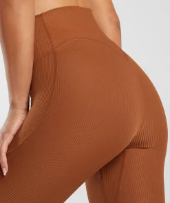 DAMES Gymshark Bedekkende Sportkleding|Leggings*Ribbed Leggings