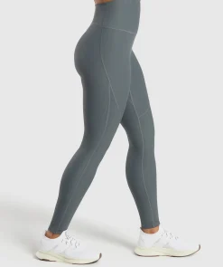 DAMES Gymshark Bedekkende Sportkleding|Leggings*Ribbed Leggings