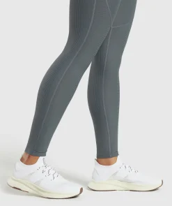 DAMES Gymshark Bedekkende Sportkleding|Leggings*Ribbed Leggings